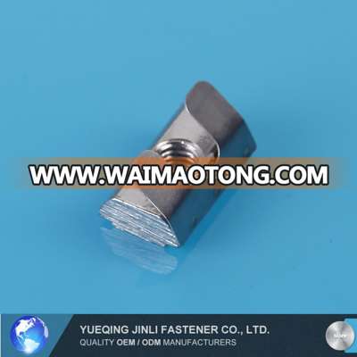 M4 M5 M6 M8 Roll-in T Slot Nut with Spring Leaf Elastic Nut for 45 Series Aluminum Profile Slot 10